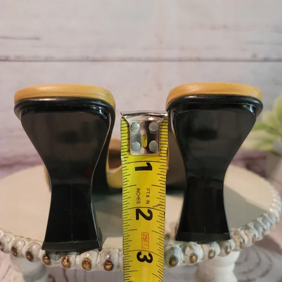 Velez Women's Camal Mustard Heeled Mules Size 36 / US 6 - Picture 10 of 13